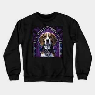 Gothic Elegance Beagle Crewneck Sweatshirt